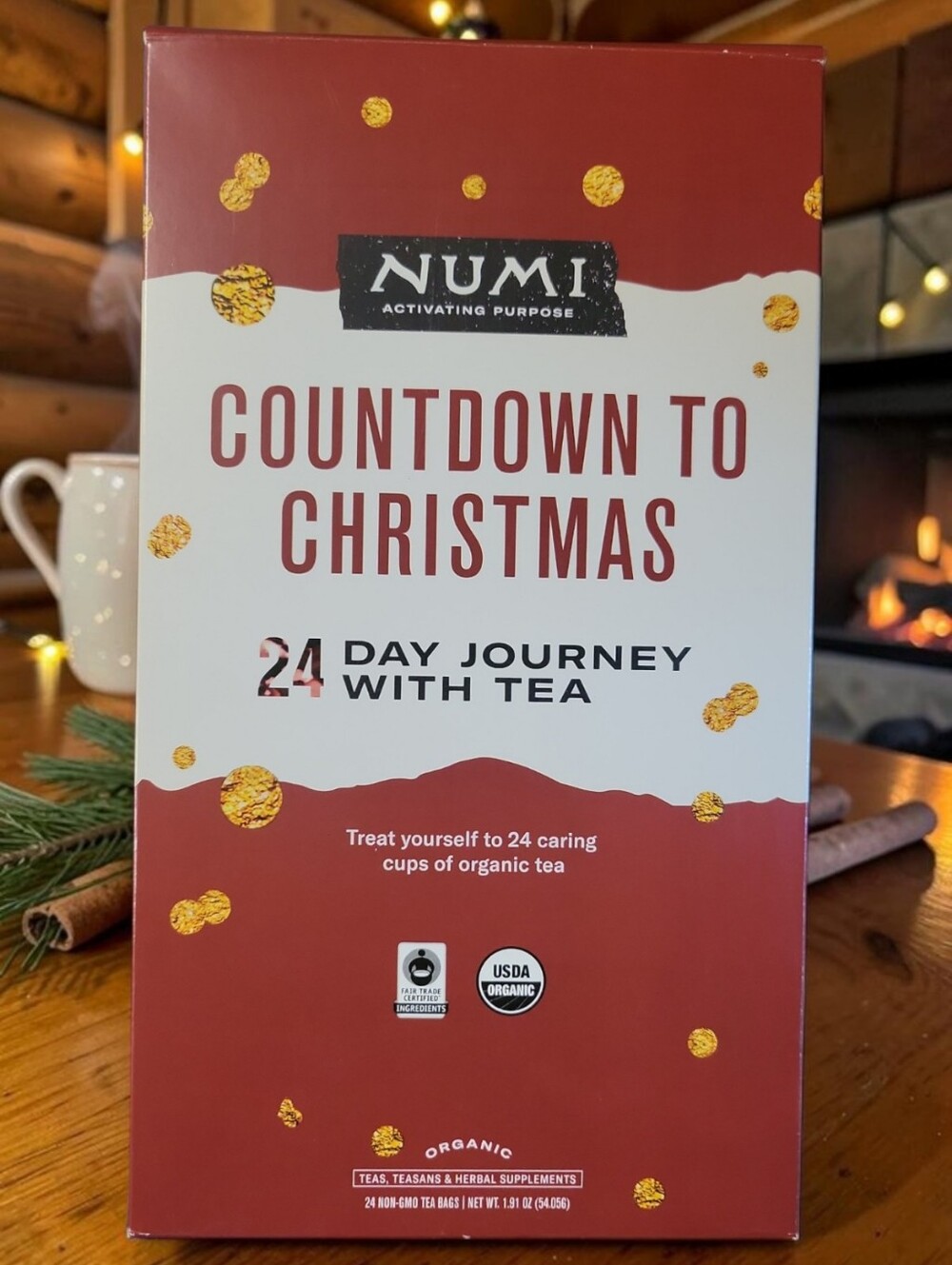 NWT Numi Count Down Christmas Organic Tea Advent Calendar 24 Day Journey Teas